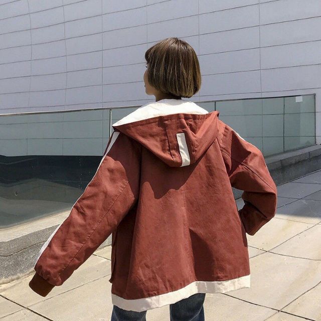 [Mã WASTMAY giảm 15% tối đa 30K đơn 150K] Áo khoác kaki form rộng phối sọc tay | BigBuy360 - bigbuy360.vn