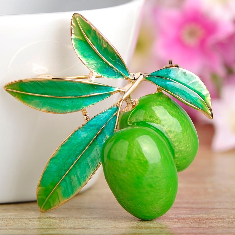 Ghim cài áo hình trái cây thiết kế độc đáo nhiều màu sắc thời trang