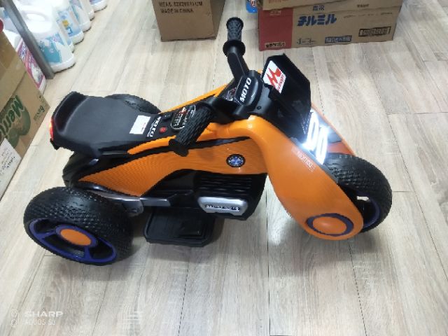 Xe Mô Tô Điện Cho Trẻ em Trên 1 Tuổi - Đỏ -Đen - Trắng - Cam