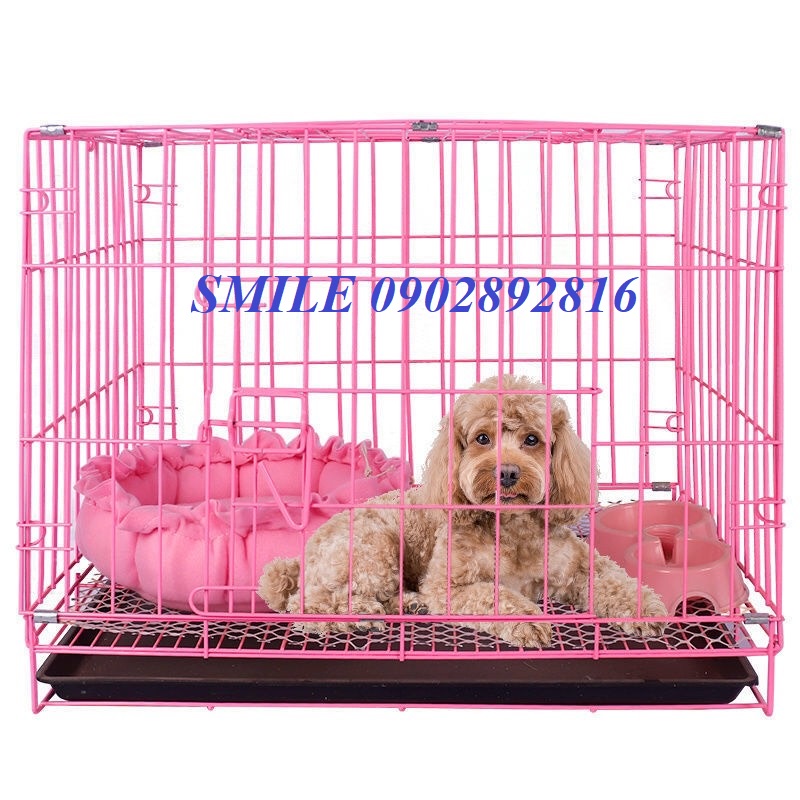[GẤP GỌN] Chuồng Thú Cưng Gấp Gọn, Chuồng Chó Mèo Sơn Tĩnh Điện Nhiều Size Tiện Lợi