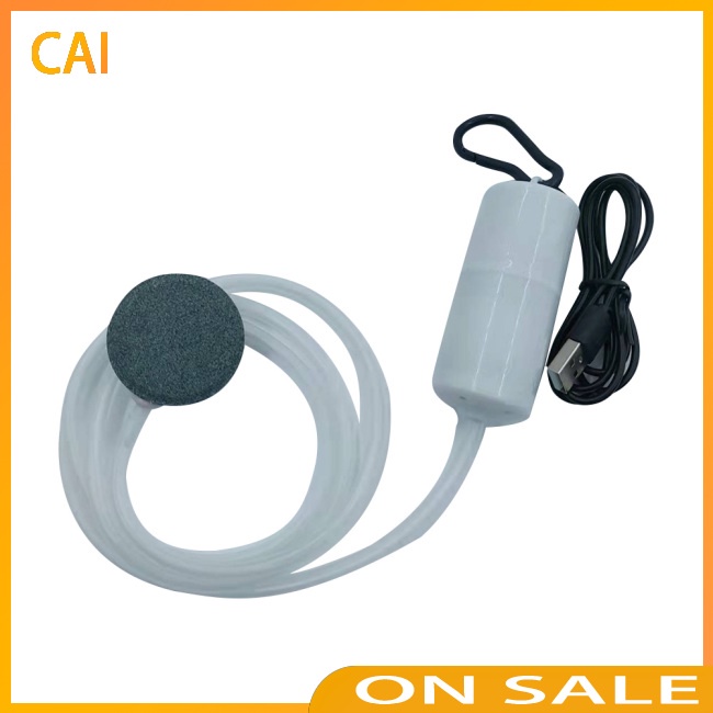 Máy Nén Khí Oxy Mini Siêu Êm Sạc Usb Tiện Dụng Cho Bể Cá