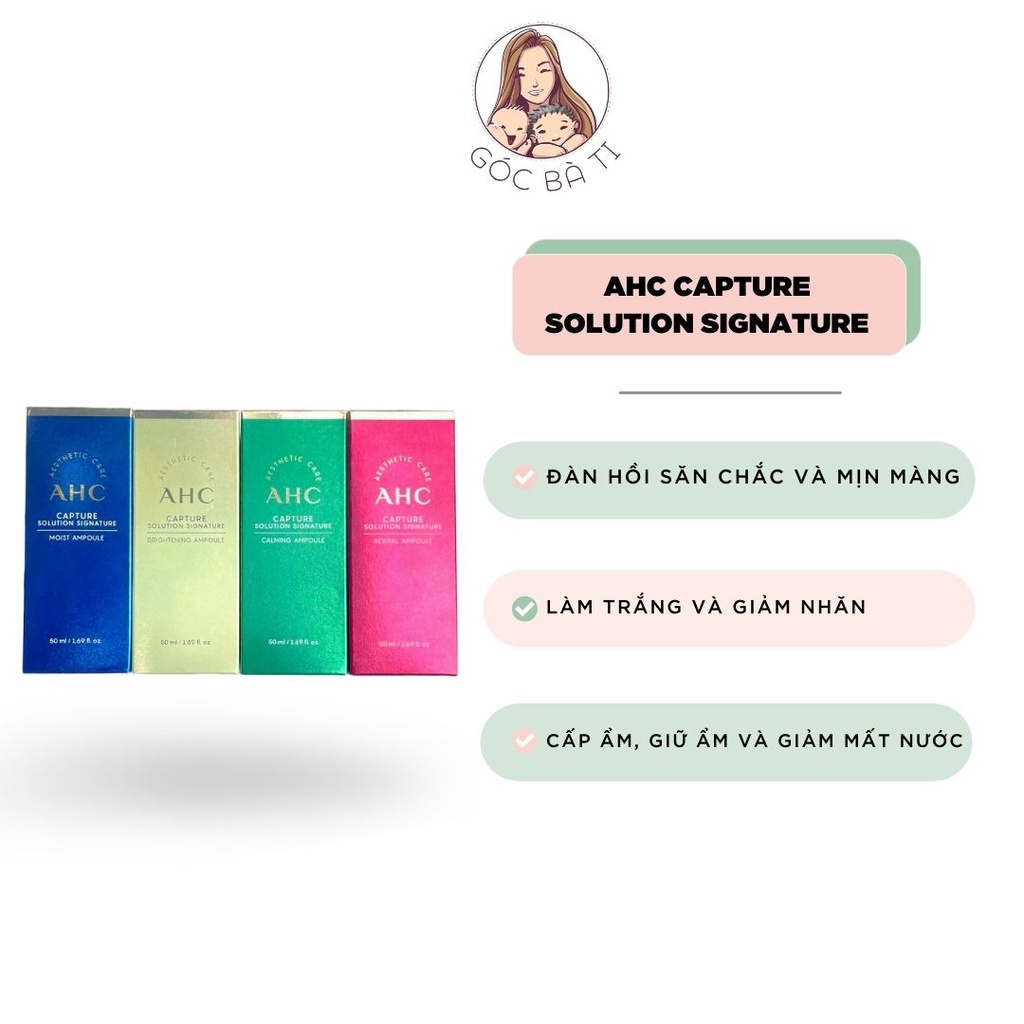 TINH CHẤT DƯỠNG SERUM AHC Capture Solution Max Ampoule 50ml