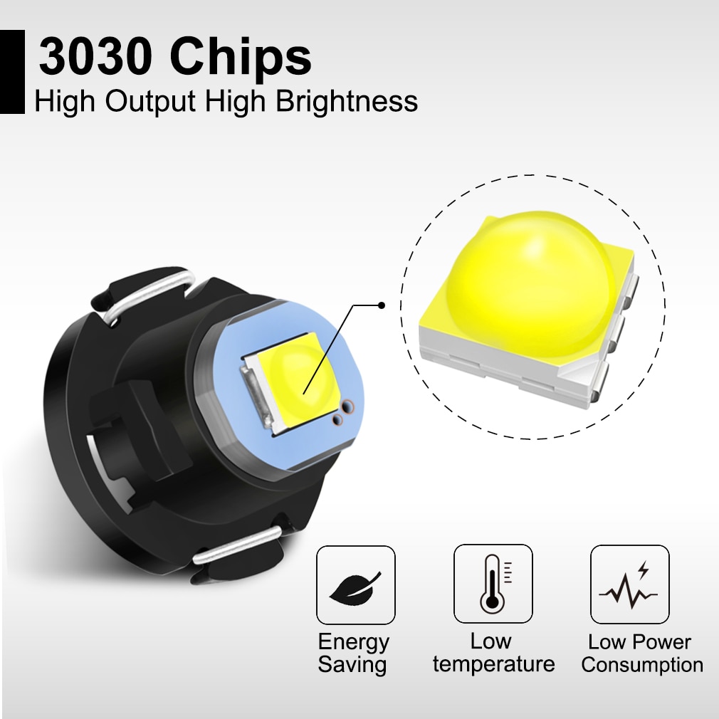 Set 10 Bóng Đèn led 12v t3 3030 smd t4.2 t4.7 Chuyên Dụng Dành Cho Ô Tô