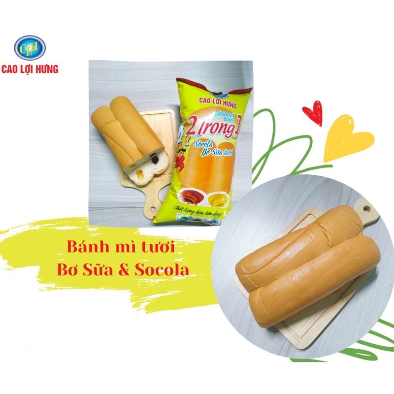 COMBO 10 CÁI BÁNH MÌ TƯƠI 2TR1 CAO LỢI HƯNG HSD:10->13 NGÀY