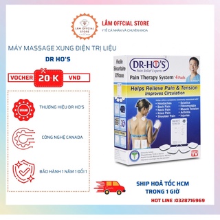 Máy massage xung điện trị liệu dr ho's loại mới nhất 4 miếng dán- không dép massage