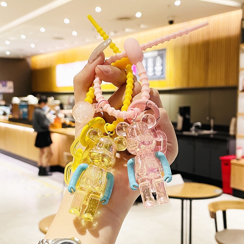 Móc Khoá Bearbrick KOBI Cao Cấp, Móc Khóa Phụ Kiện Túi Xách Gấu Đặc Dây Lấp Lánh Hàn Quốc đủ màu sắc hot trend Tiktok