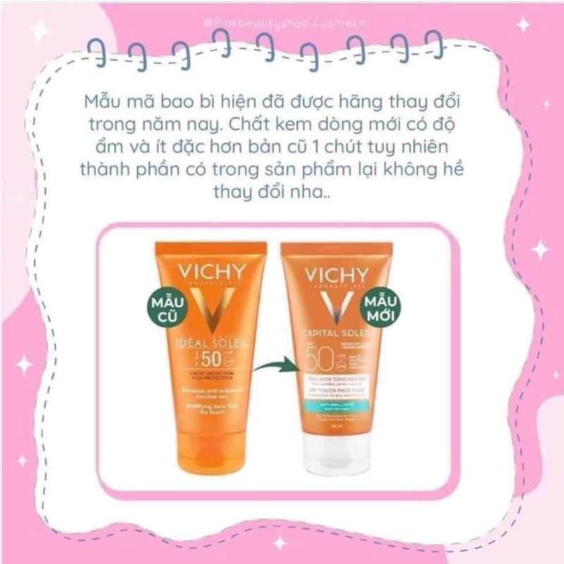 KEM CHỐNG NẮNG VICHY CAPITAL SOLEIL ANTI BRILLANCE SPF 50