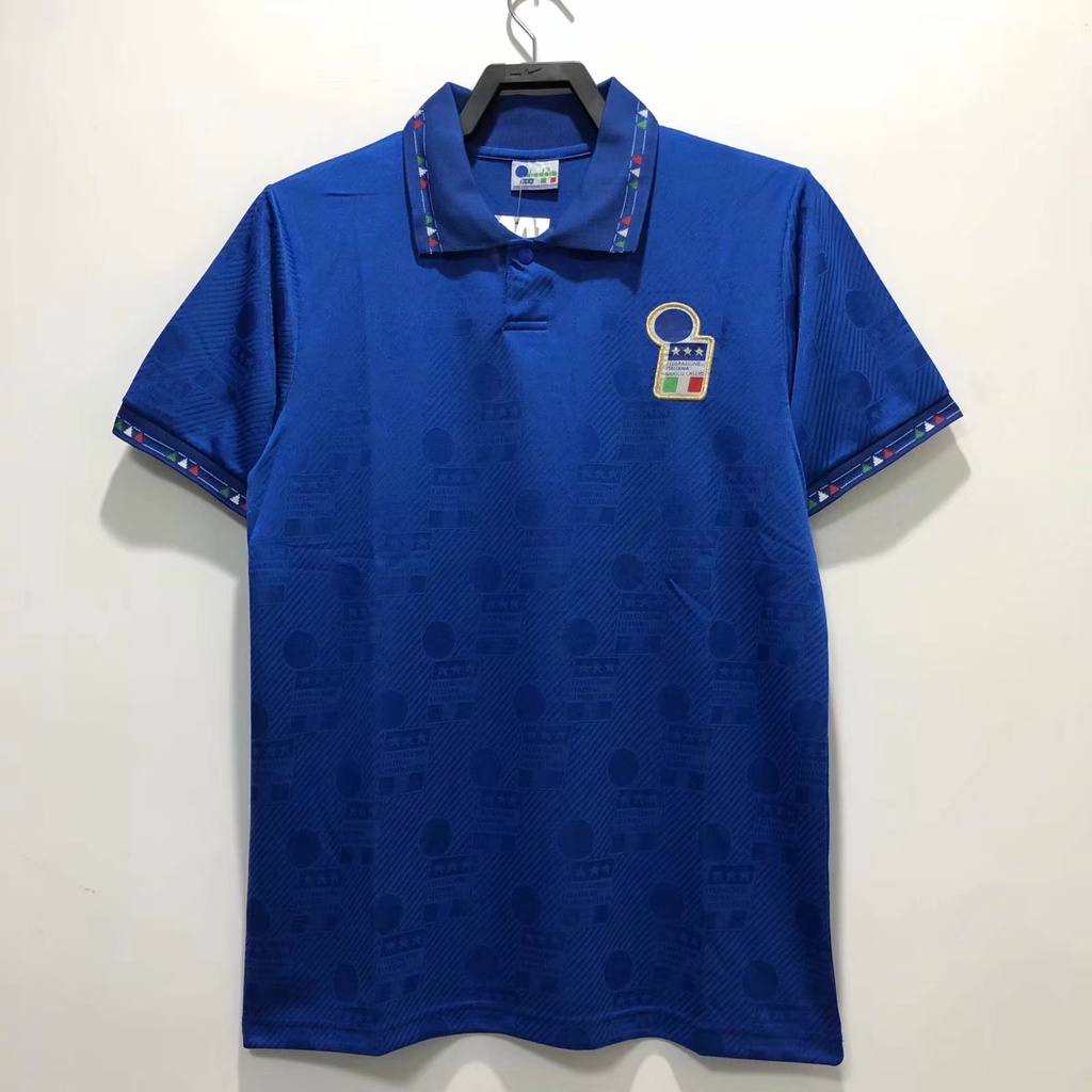 Áo Thun Bóng Đá Đội Tuyển Ý 1994-1996 s-2xl