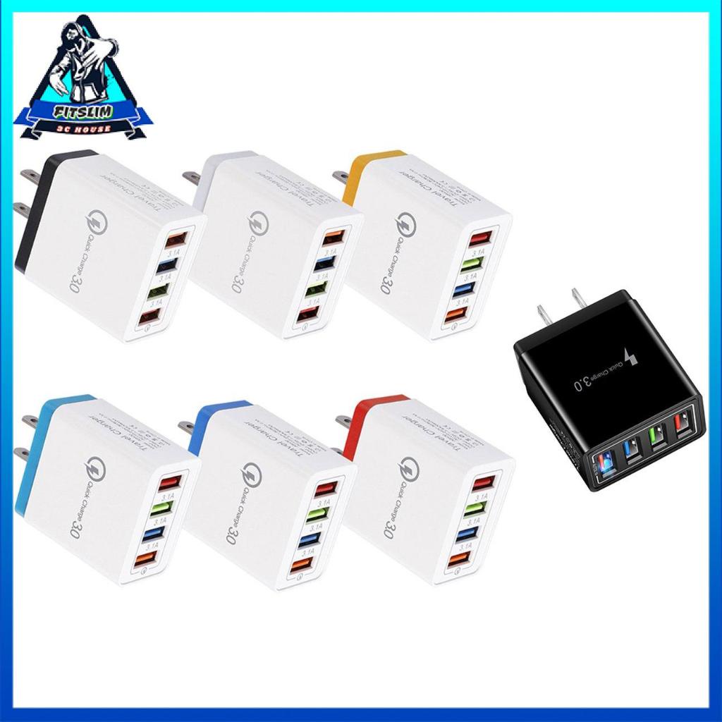 Củ Sạc Điện Thoại Di Động 4 Cổng Usb Nhiều Màu Tiện Dụng Mang Theo Du Lịch | BigBuy360 - bigbuy360.vn