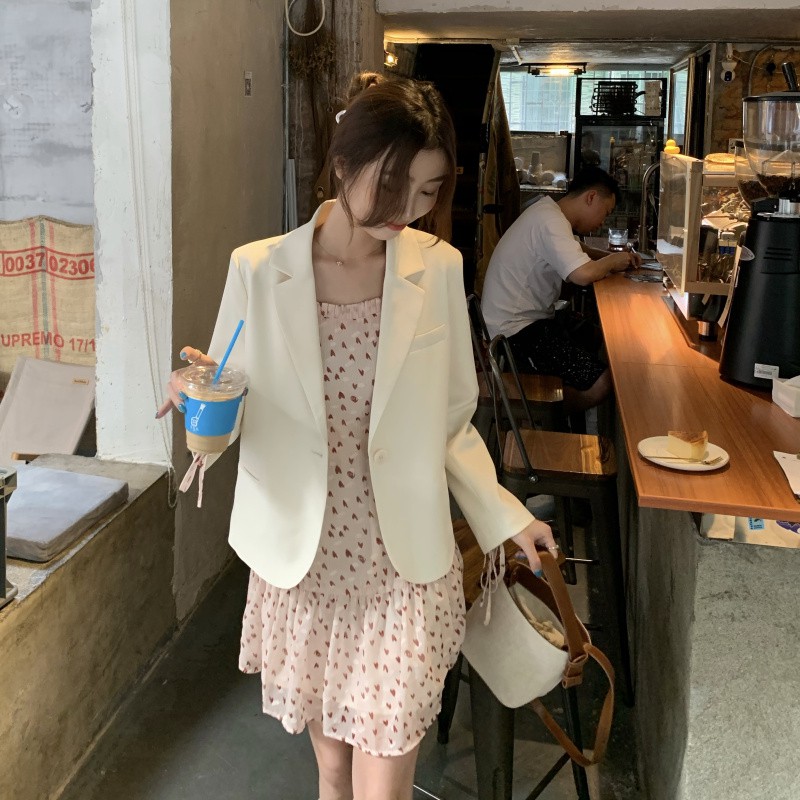 (Hàng Đẹp)Ảnh thật 3 hình cuối-HC612.Áo blazer dáng ngắn xuân hè Hàn Quốc | BigBuy360 - bigbuy360.vn