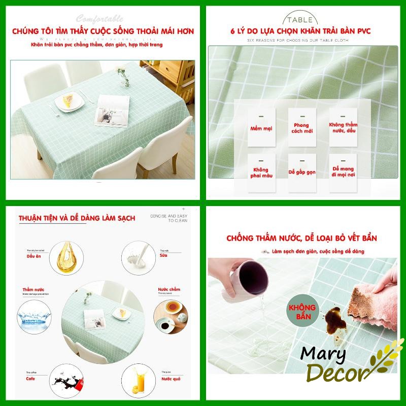 [12 MẪU] Khăn trải bàn caro, nhựa PVC chống thấm nước, khăn trải bàn Decor Hàn Quốc Kiểu Caro - Quán Cafe - Nhà Hàng