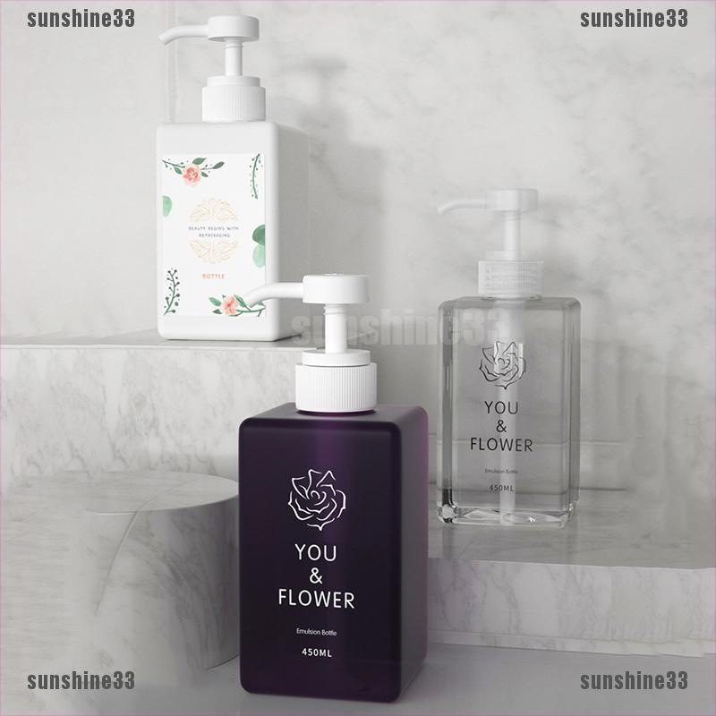 Bình Nhựa Trong Suốt Đựng Dầu Gội / Sữa Tắm Tiện Dụng 33