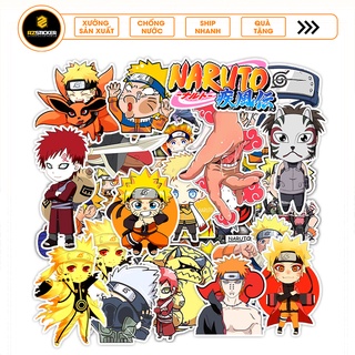 Sticker Naruto | Nhãn Dán Naruto Chất Liệu Decal PVC 5 Lớp Chống Nước Cắt Sẵn Từng Hình Dễ Dàng Sử Dụng