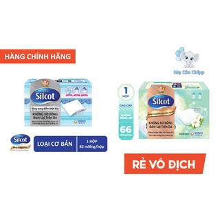 Bông tẩy trang Silcot Premium 66 miếng/hộp và 82 miếng/hộp Silcot miếng đôi 40 miếng/hộp [Chính hãng] [Giá Rẻ vô địch]