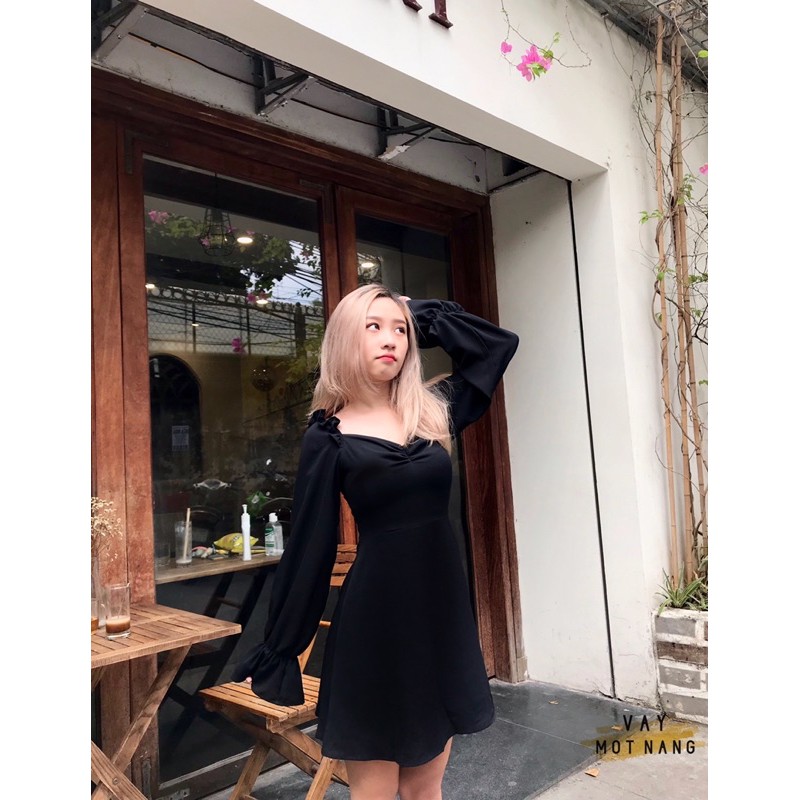 VÁY CHỮ A TAY XOÈ CÔNG CHÚA | BigBuy360 - bigbuy360.vn