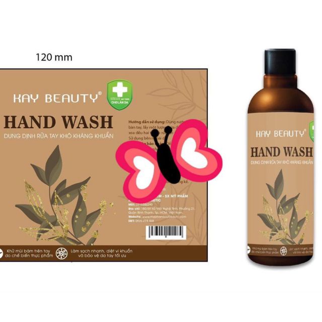 DUNG DỊCH RỬA TAY KHÁNG KHUẨN 120ML