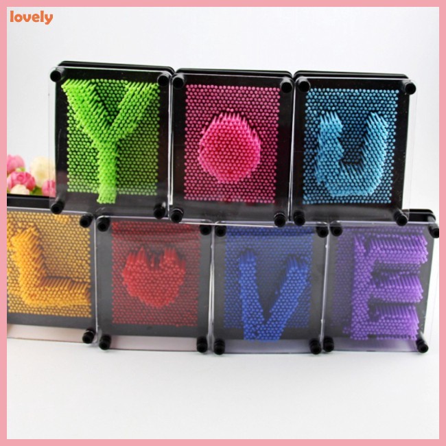 Bộ tạo hình 3D thông minh Pinart Montessori, đồ chơi Pinart 3D, khắc chữ, in dấu vân tay-Size 18cm