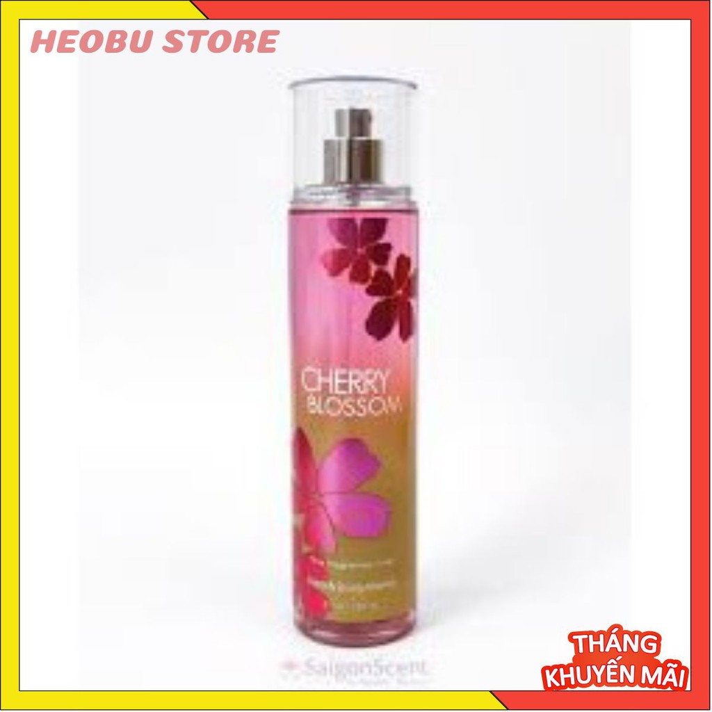 🐷 Xịt thơm Bath & Body Works Fine Fragrance Mist hương Cherry Blossom #heobu