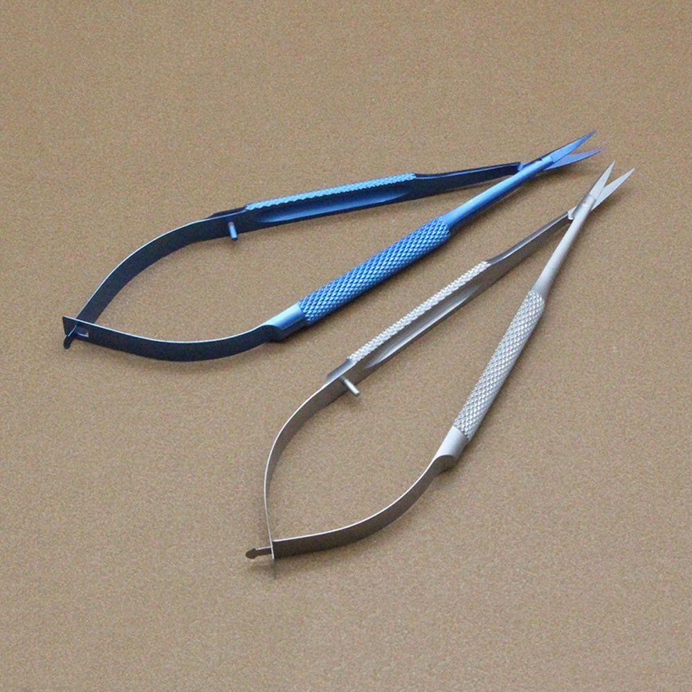 Kéo Cắt Mắt Thẳng / Cong Bằng Titan Với Tay Cầm Tròn Chuyên Dụng Cho Nha Khoa