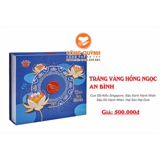 Bánh trung thu Kinh Đô Trăng Vàng Hồng Ngọc An Bình 2020 - Hộp 4 bánh
