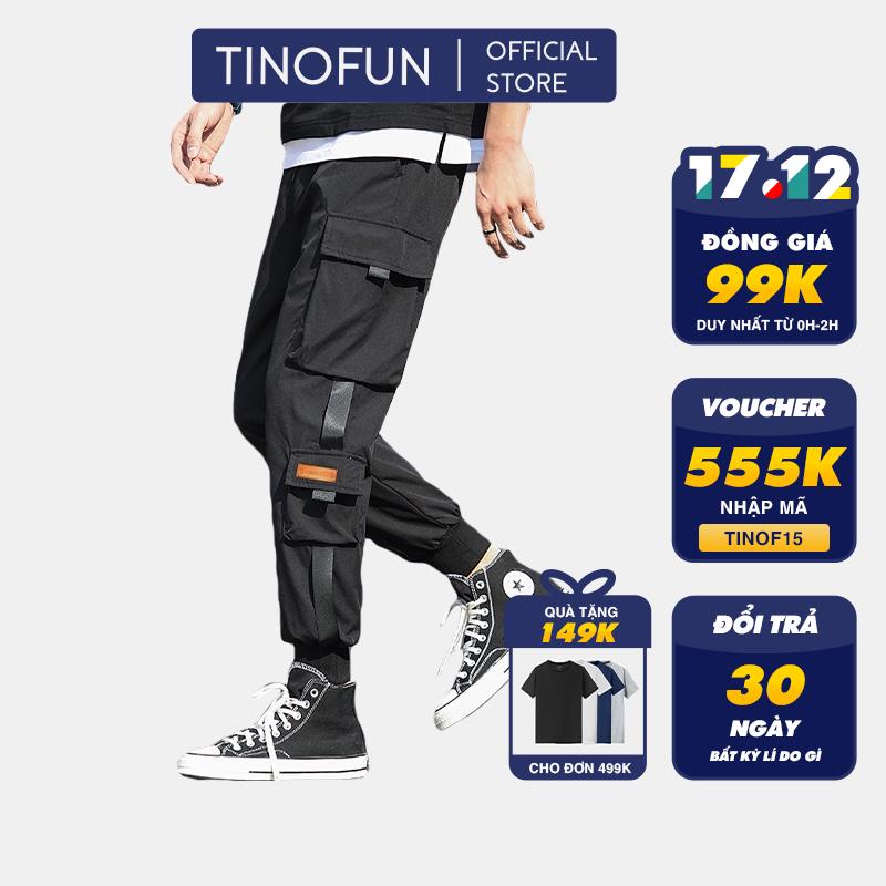 Quần jogger nam nữ thể thao TINOFUN kaki mã "TT46-Q" thô túi hộp kiểu bó ống Hàn Quốc chất vải đẹp ống dài