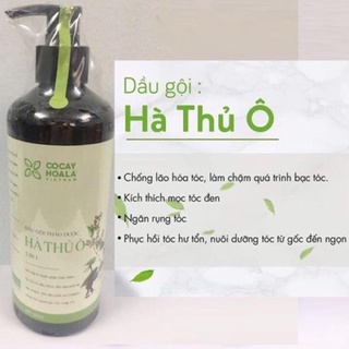Dầu gội hà thủ ô chai 800ml - tóc chắc khoẻ - chậm bạc tóc sớm