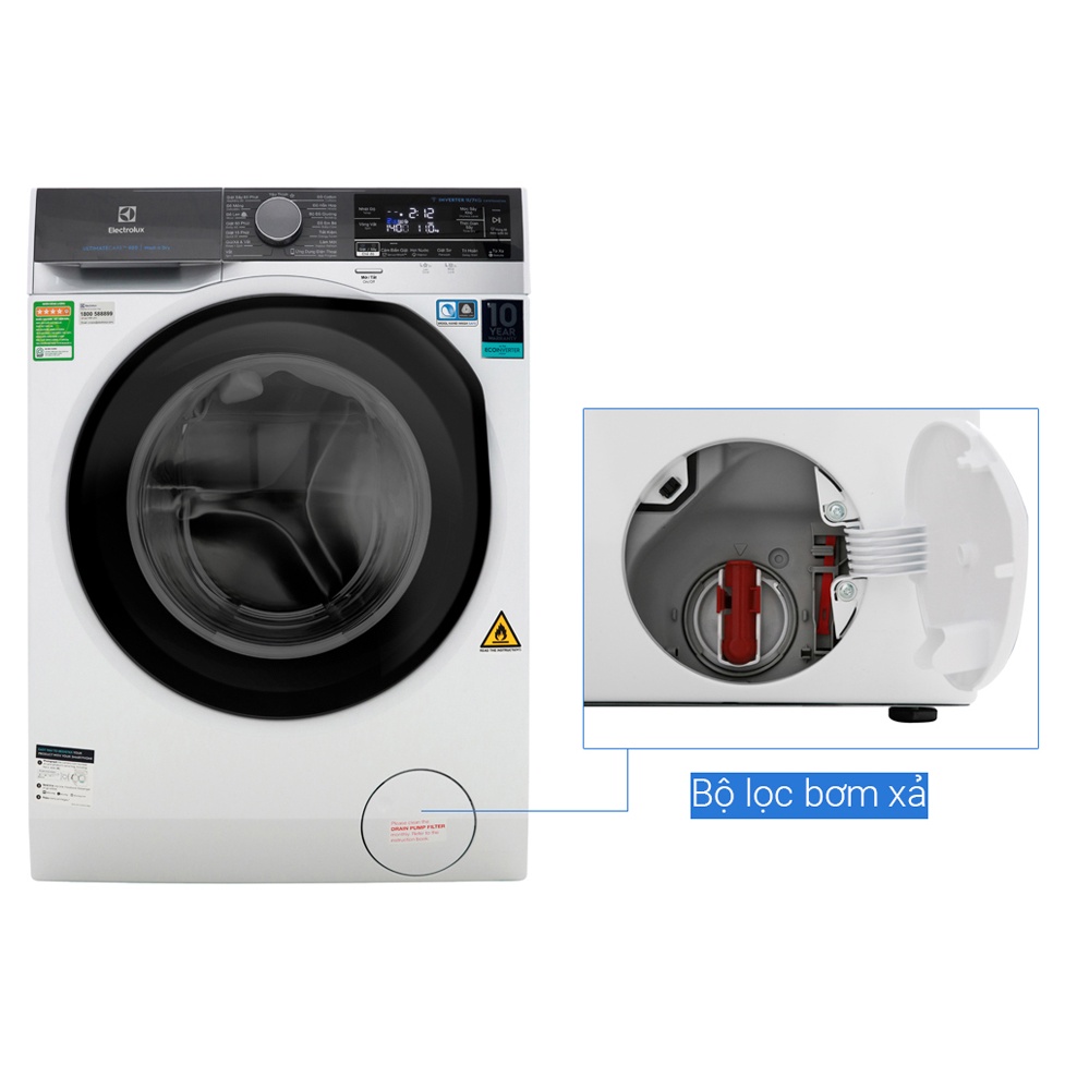 Máy giặt Electrolux 10 kg giặt 7 kg sấy EWW1042AEWA