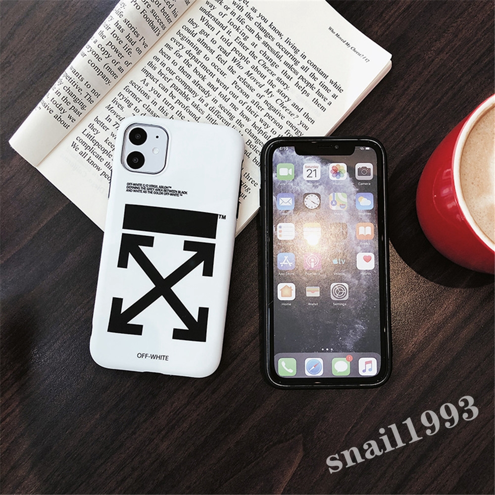 Ốp điện thoại mềm họa tiết màu đen trắng dành cho IPhone 11 Pro Max X XS XR XSMax 8 7 6 6s Plus