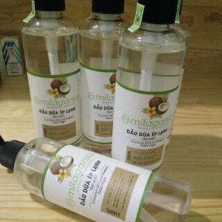 Dầu Dừa Tinh Khiết Milaganics (250 ml)
