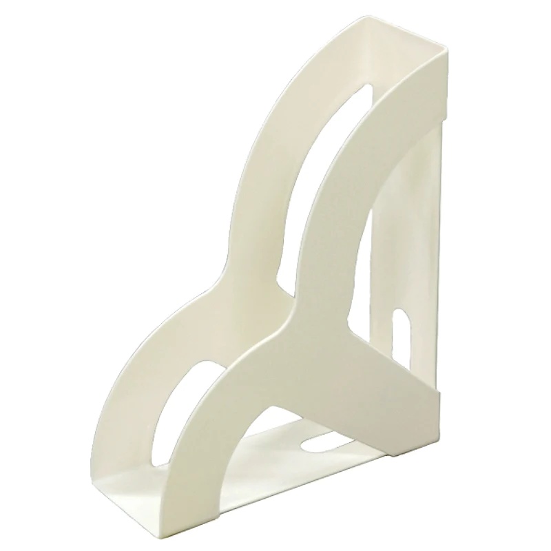 Daiso Kệ Nhựa File Stand Ivory 10.2cm x 25.3cm x 31.9cm