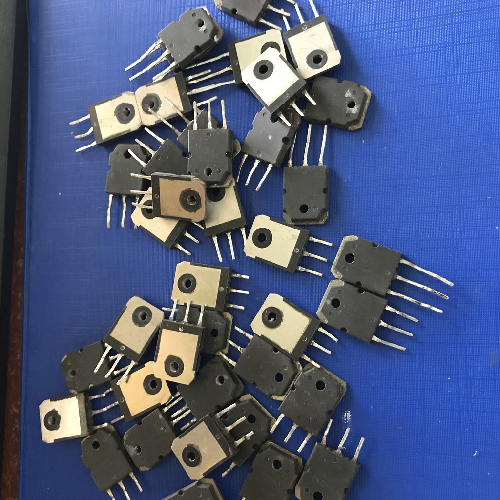 Mosfet K1058 J162 linh kiện tháo máy 100W-160V-7A-TO3P