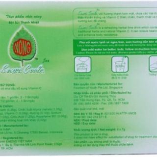 Sensacool_ bột sủi thanh nhiệt