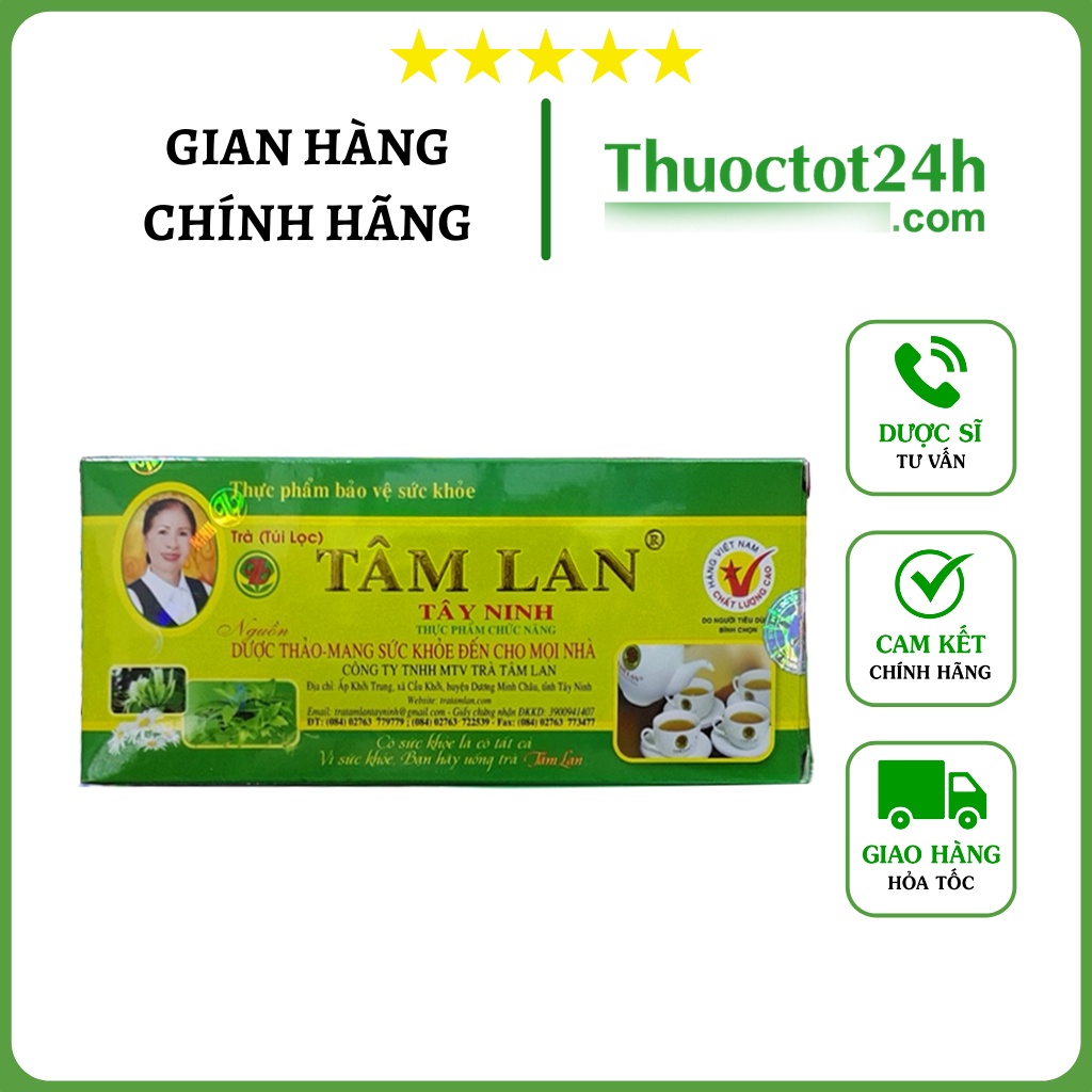 Trà Tâm Lan - Hỗ Trợ Thanh Nhiệt, Giải Độc, Ổn Định Đường Huyết, Giảm Mỡ Máu