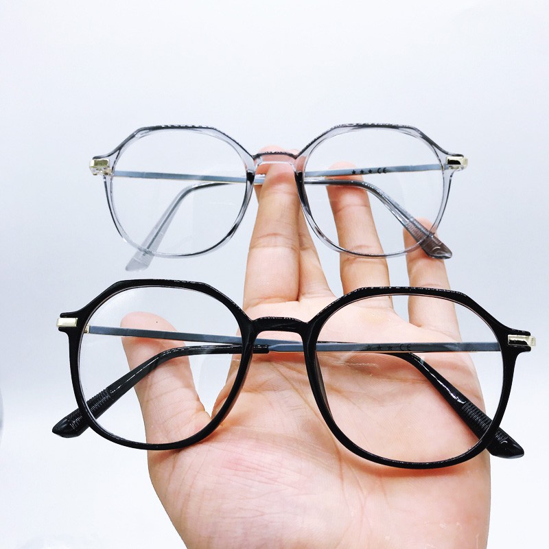 Kính Gọng Kim Loại Hàn Quốc Nữ Dáng Tròn Cube Thời Trang Nhiều Màu Thay Được Mắt Cận | BigBuy360 - bigbuy360.vn