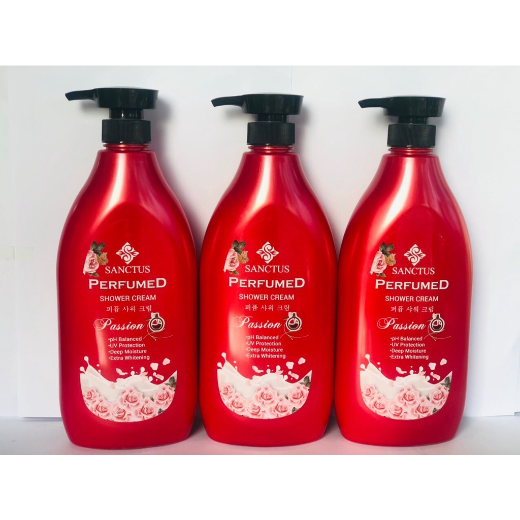 Sữa tắm hương nước hoa cao cấp Sanctus 900ml - Malaysia, sữa tắm trắng da dưỡng ẩm