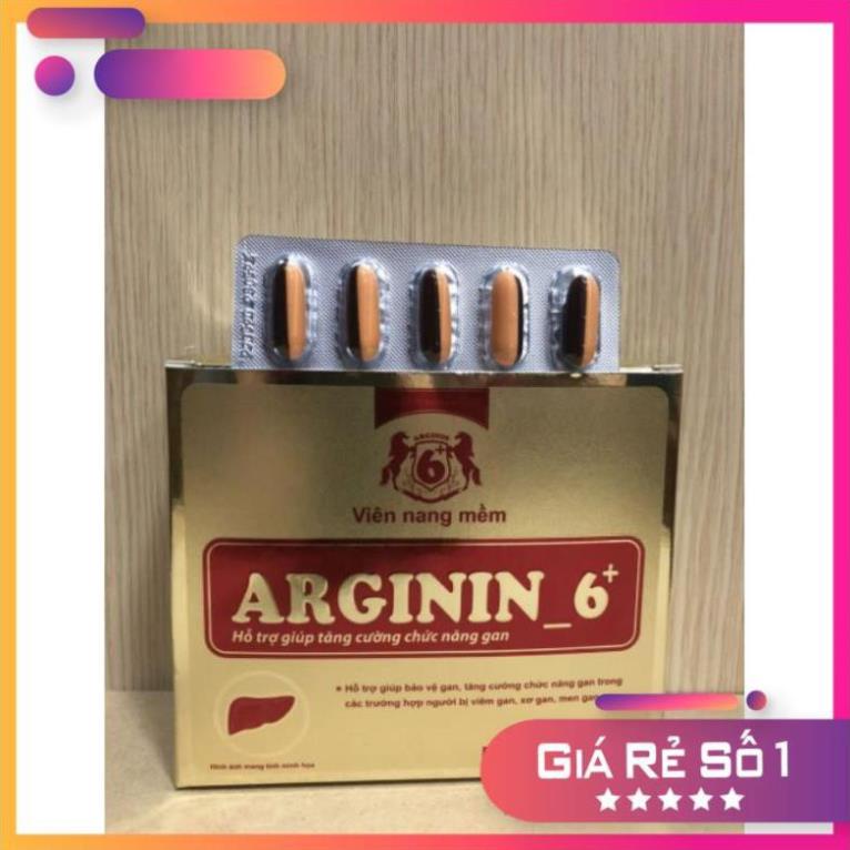 TPCNBlueStar Viên uống bổ gan, mát gan Arginin 6+ tăng cường chức năng gan hiệu quả hàng chính hãng 