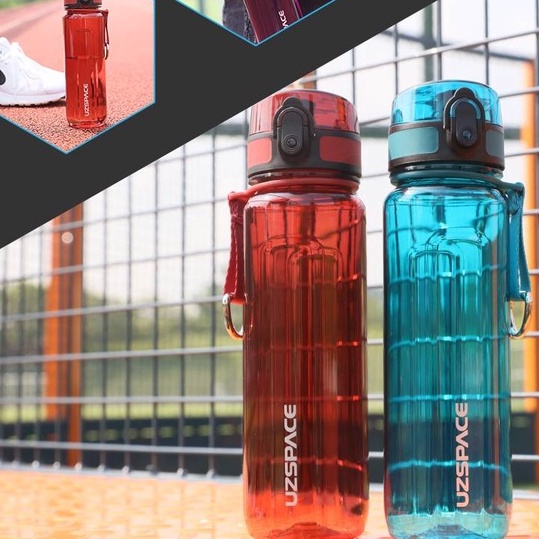 Uzspace Bình Nước Thể Thao Bằng Nhựa Không BPA Chống Rò Rỉ Thân Thiện Với Môi Trường