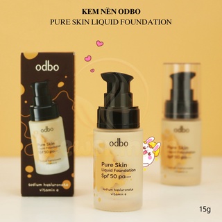 Kem nền odbo pure skin liquid foundation spf50 pa++++ 15g