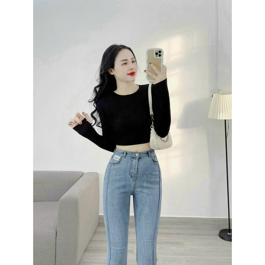 Áo thun crotop nữ tay xỏ ngón