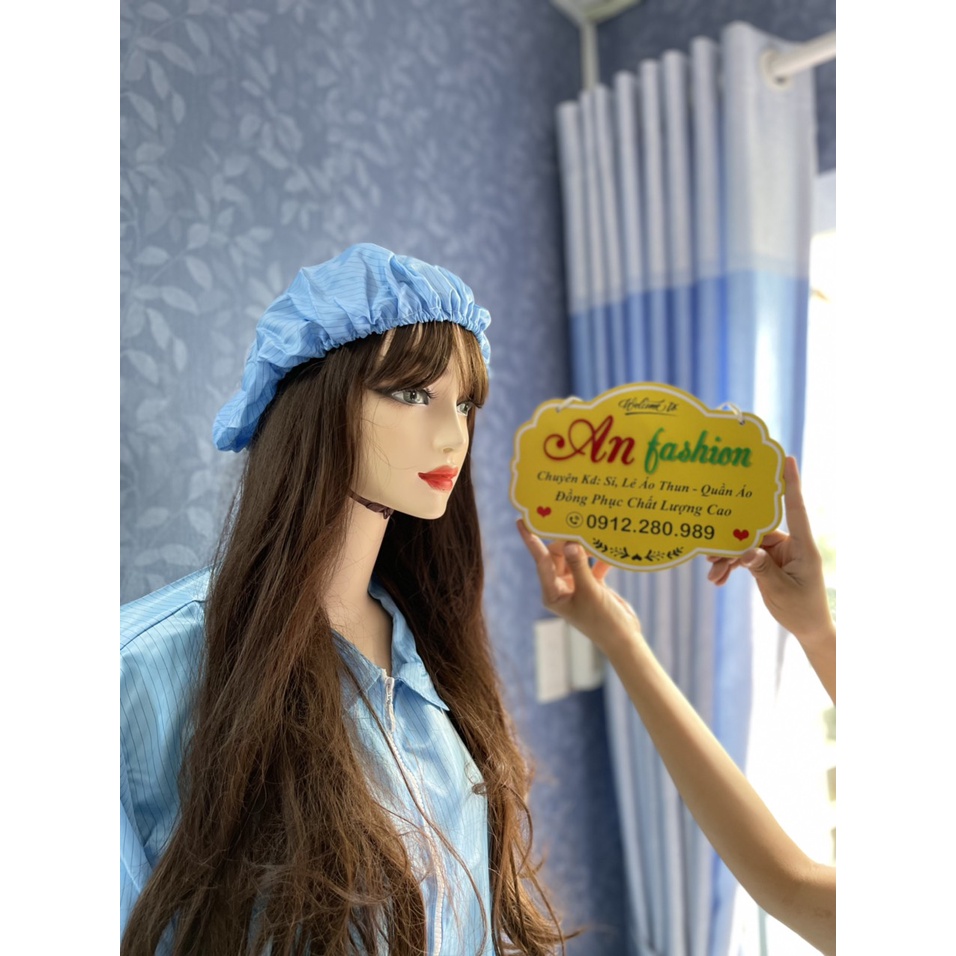 Đồ phòng sạch chống tĩnh điện dùng trong ngành điện tử _ Hình chụp thật