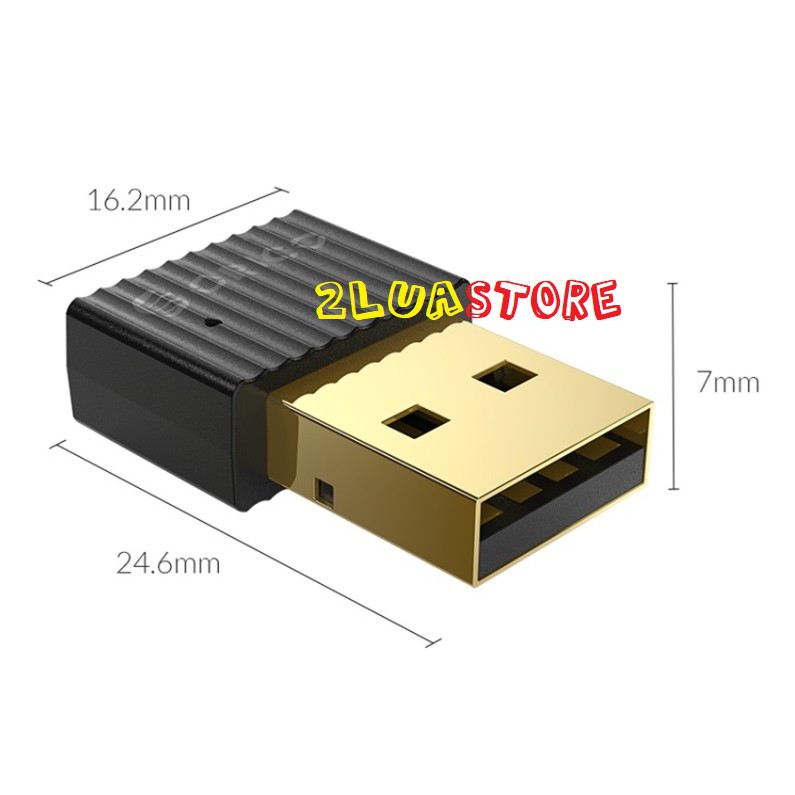 USB Bluetooth 5.0 Orico BTA-508 – Chính Hãng Orico (Màu đen, nhỏ gọn)