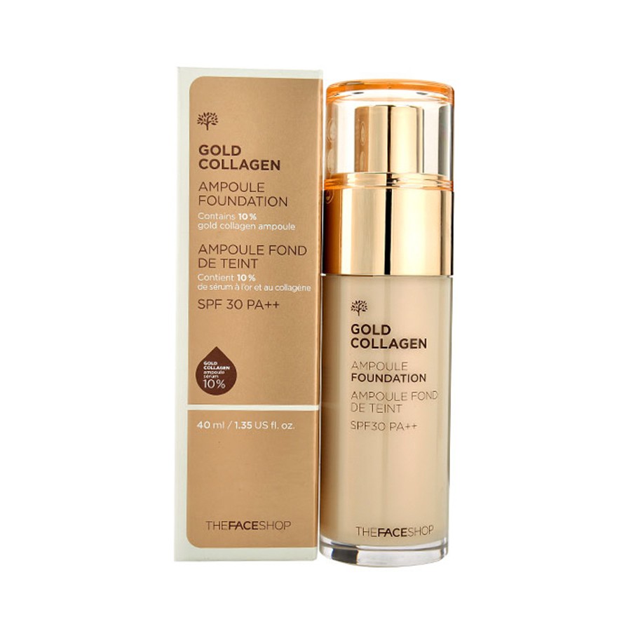 Kem nền gold colagen The face shop