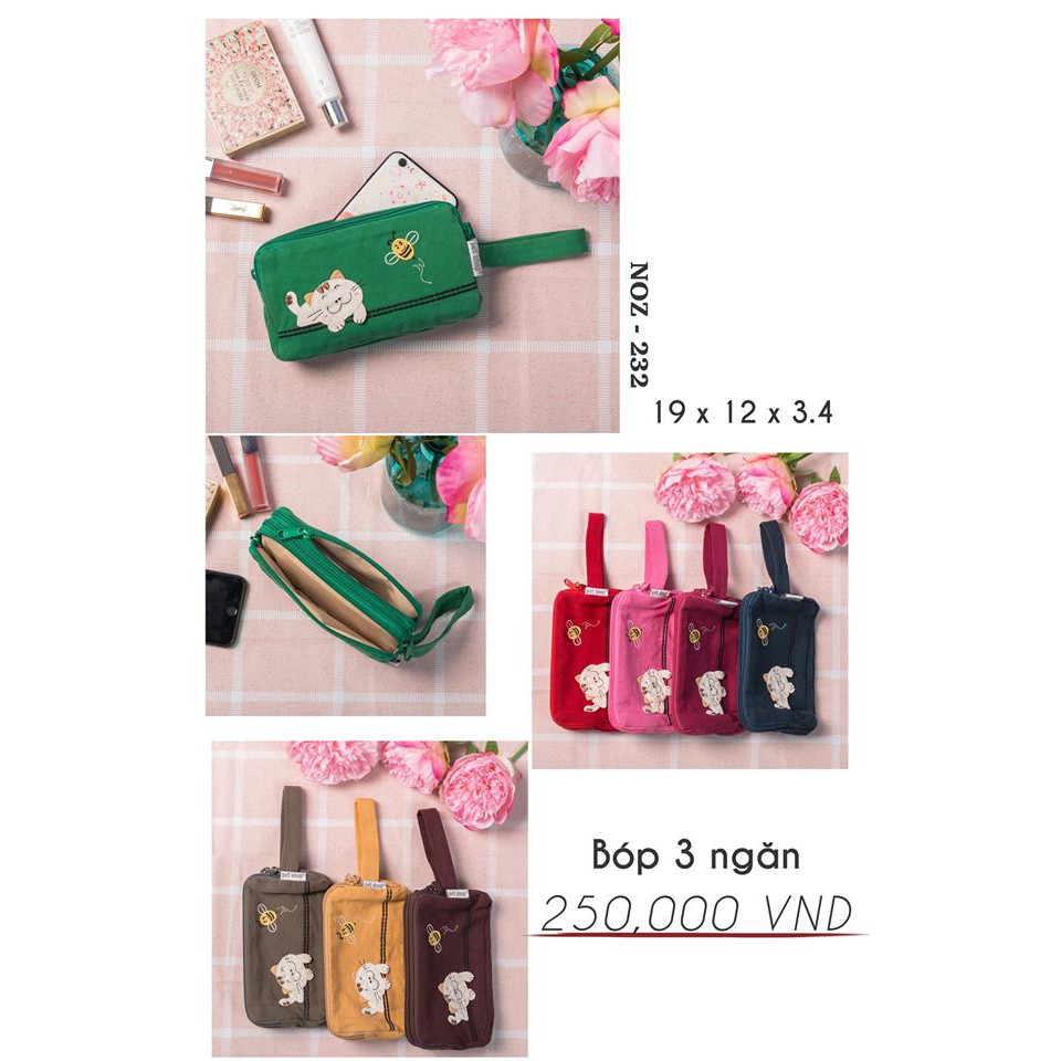 Bóp điện thoại 3 ngăn PET SHOP NOZ-232