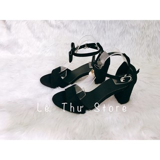 Giày cao gót 7 phân vòng cổ nơ châu LT (SDVV001)