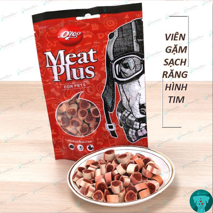 [SẠCH BOONG]Snack Gặm Sạch Răng Cho Chó JFamille, Loại Bỏ Mảng Bám. Treat Thưởng Dinh Dưỡng. Gói 180gr - JF53