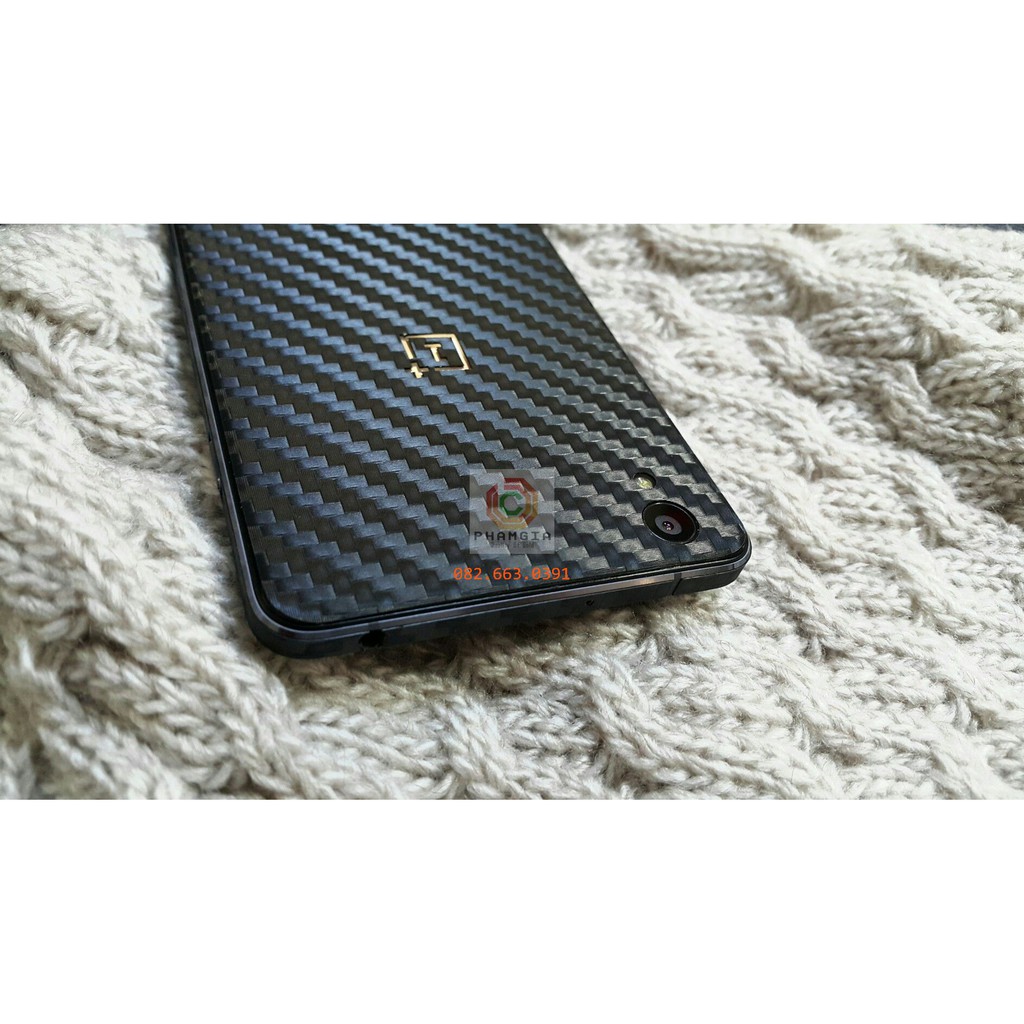 Miếng dán mặt lưng skin carbon Oneplus X
