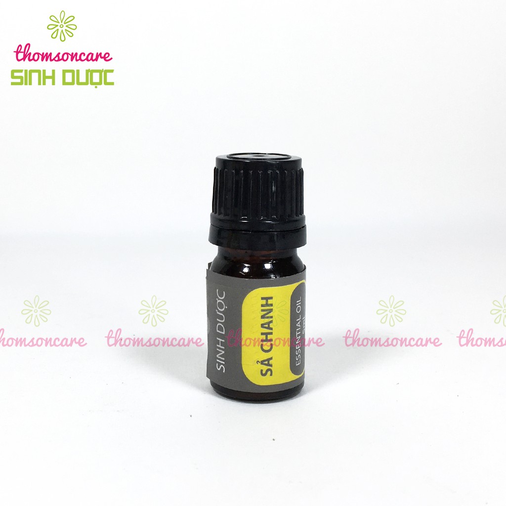 Tinh dầu Sả chanh Sinh dược - đuổi muỗi, lọ 5ml tinh dầu xả nguyên chất, thơm phòng, xông khử mùi, giải cảm