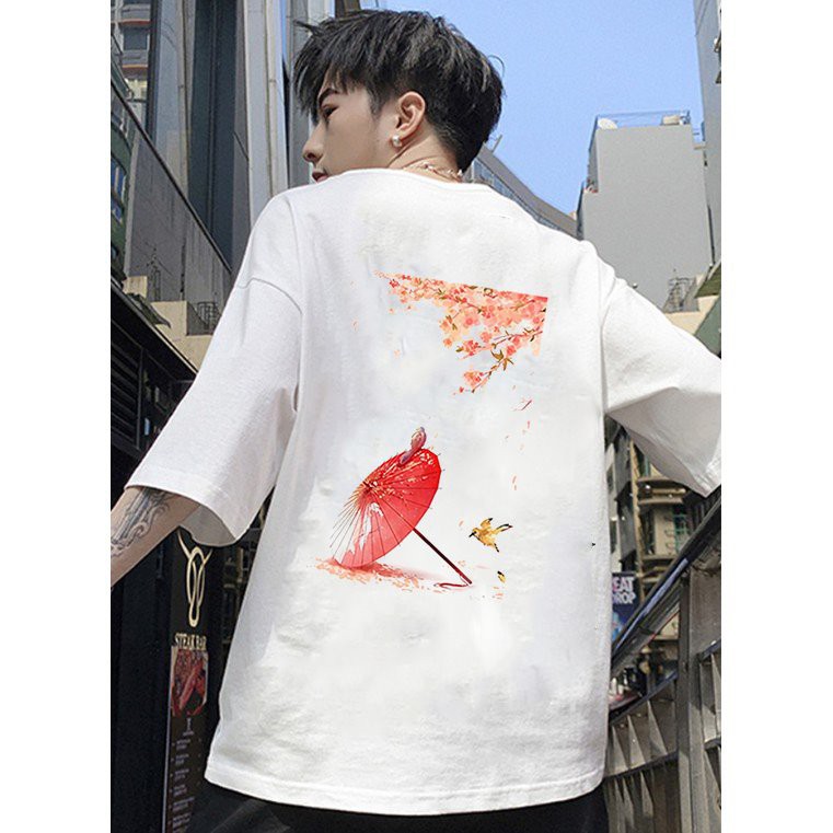 Áo thun unisex form rộng Nhật Bản đẹp độc lạ phong cách cá tính vải dày mịn 2019T2304