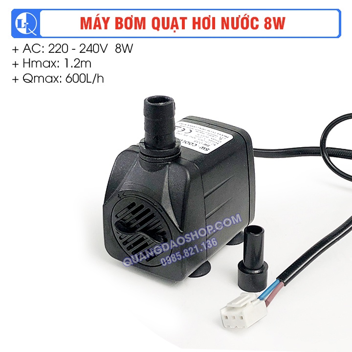 MÁY BƠM QUẠT HƠI NƯỚC 8W | DÂY ĐỒNG 100% | ĐỘ BỀN CAO