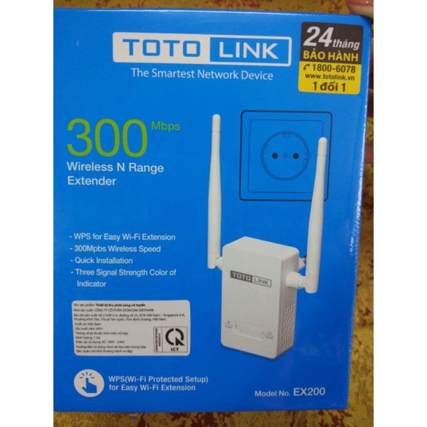 Bộ Kích Sóng Wi-fi ToTo Link 300M ( Hàng Loại 1 )